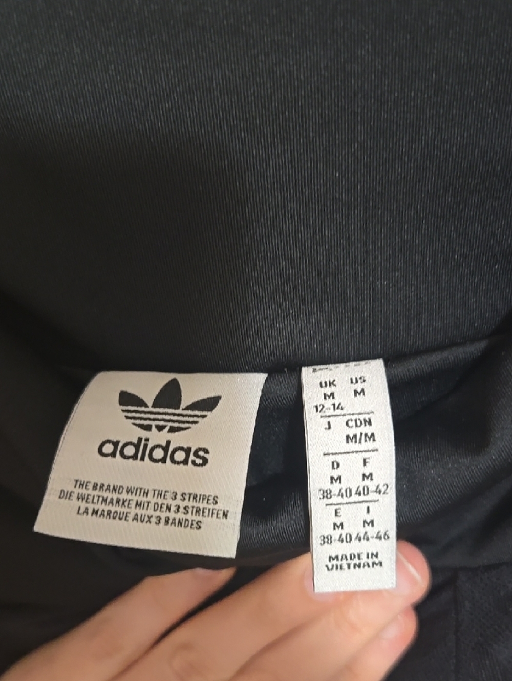 adidas Black Lace-Pattern Flare Pants - Picture 6 of 6